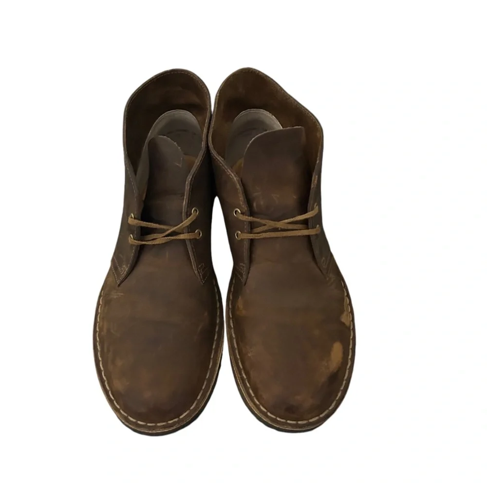 Clarks Original 31692 Brown Men’s Leather Desert Chukka Boot Shoes Size 8.5